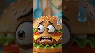 😱 Angry Samosa vs Burger! Who Stole The Chutney? 🥟🍔 #Shorts