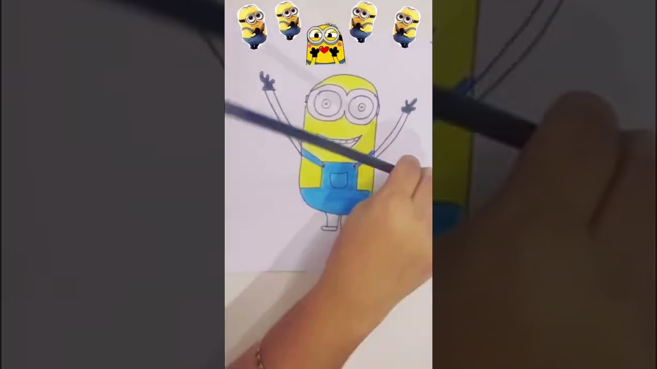 Cute Minions Colouring 