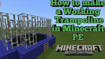 How to make a working Trampoline in Minecraft PE