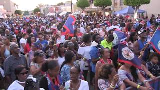 Belize's Independence day Sept.2017 celebration, in Inglewood ca  Dell onstage