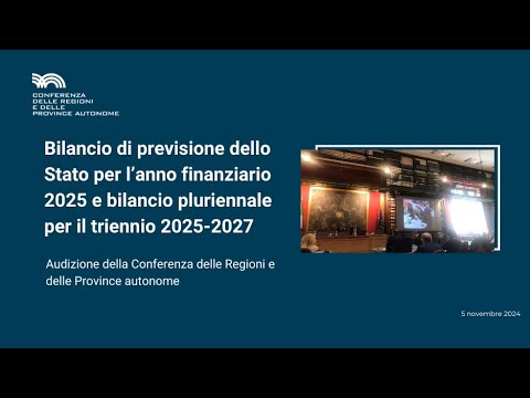 Bilancio di previsione dello Stato a.f. 2025 e bilancio pluriennale ...