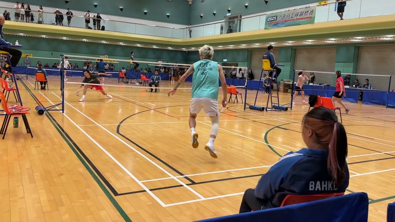 2025 全港羽毛球錦標賽 男單8強賽 李卓耀vs麥栢毅 part1