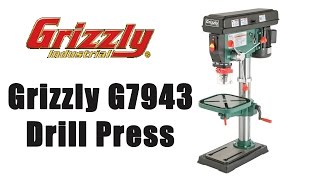 I bought a Grizzly G7943 12-speed 14 inch drill press to replace my old Ryobi drill press. Here I unbox it and set it up. More info: http: