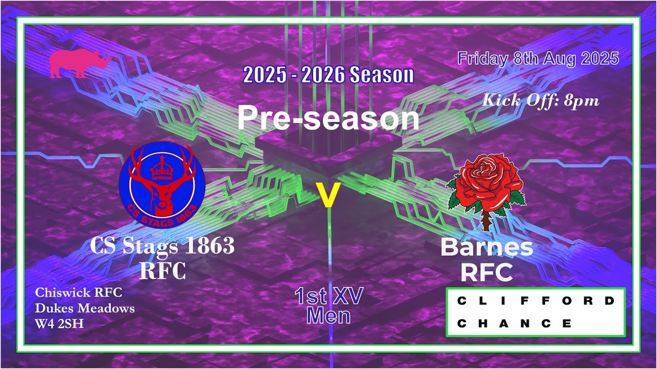 1stXV Men - Barnes Squad | CS Stags 31 v 0 Barnes | Pre-season | 8 August 2025