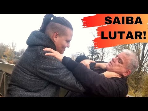 DEFESA PESSOAL DE UM ESTRANGULAMENTO DE PESSOA BEM FORTE COMO SAIR Técnicas de Kung Fu Aplicável