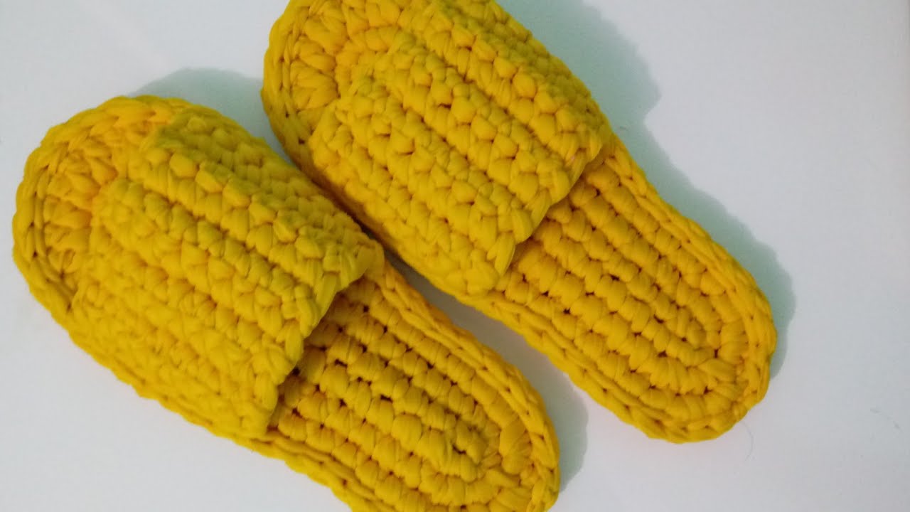 Pantufa de Crochê
