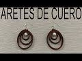 COMO HACER ARETES DE CUERO 💍🤩