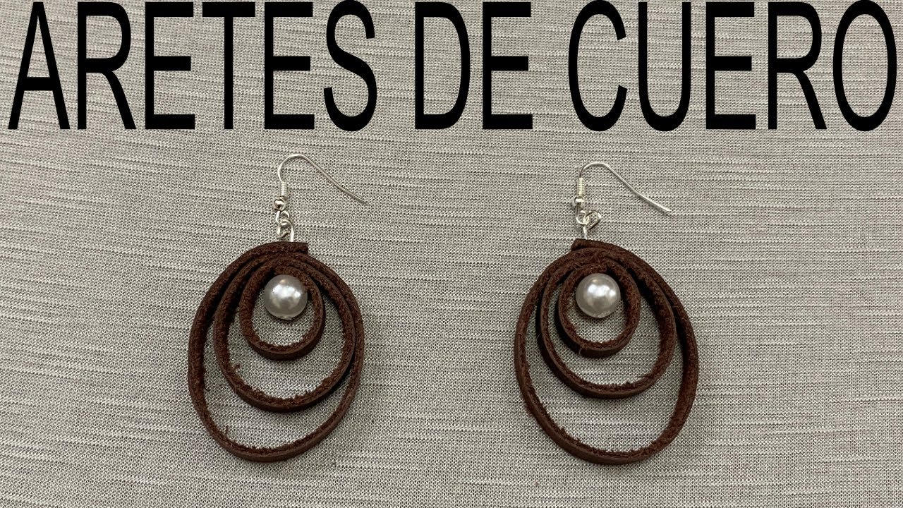 COMO HACER ARETES DE CUERO 💍🤩