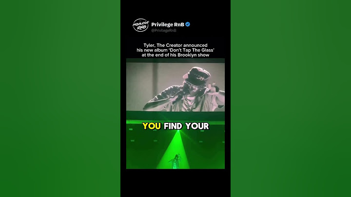 Nobody Realized Tyler The Creator Was Announcing His Album Here