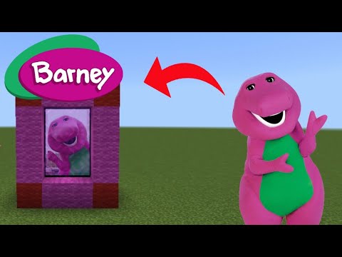 HOW TO MAKE A BARNEY PORTAL - MINECRAFT