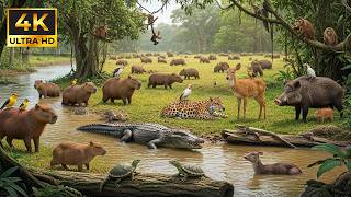 Relaxing Walk In The Amazon: The Wild Nursery of Jaguars & Monkeys (Ultra HD 4K) screenshot 4