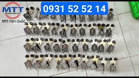 Con lăn cáp ray C cầu trục - Ray điện hộp kín - Cáp dẹt máng C cầu trục - Chổi tiếp điện cầu trục