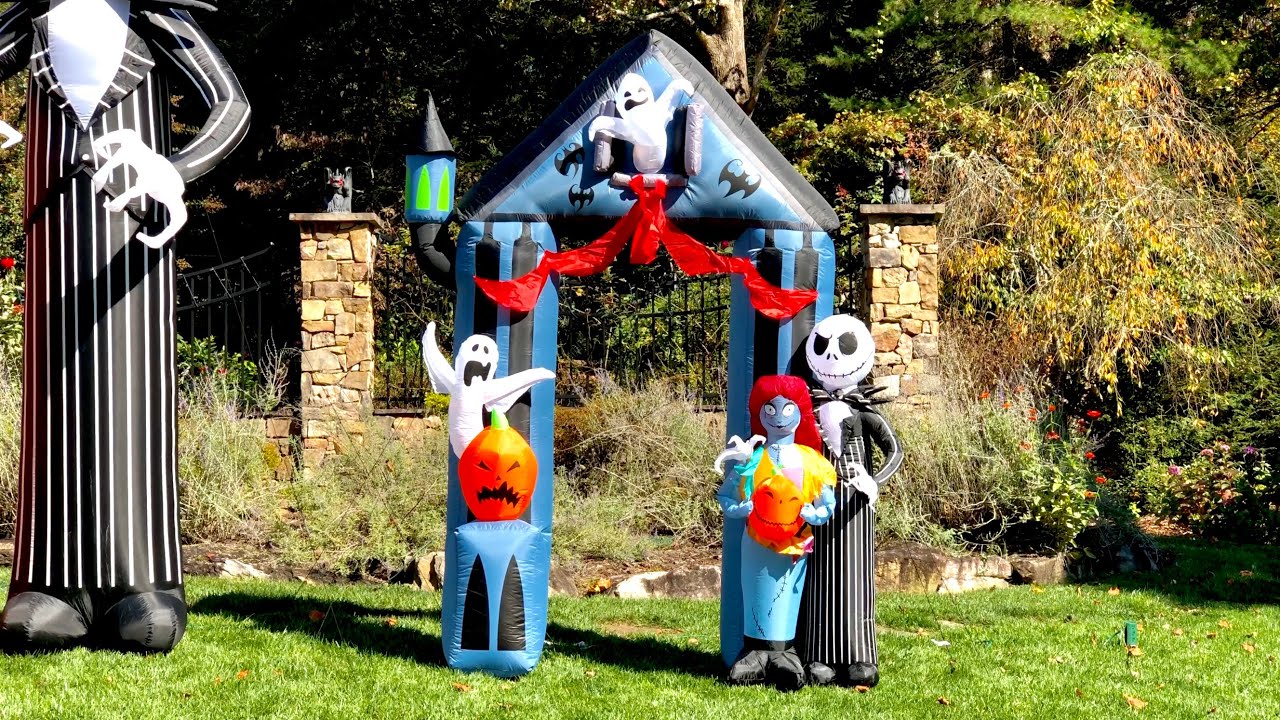 Disney 9ft Airblown Inflatable Nightmare Before Christmas Archway