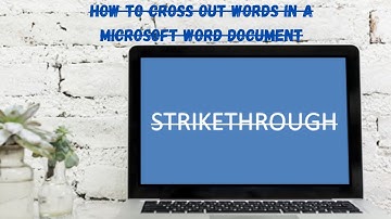 how to strikethrough text in ms word | How to Cross Out Words in a Microsoft Word Document