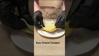 Easy Cheese Canapés | Simple Toast Snack Idea