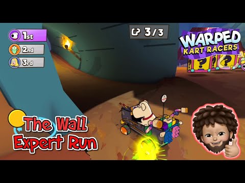 Warped Kart Racers - The Wall - Expert Run and the Shortcuts