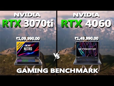Laptop RTX 4060 vs RTX 3070ti Gaming Benchmark | Acer Predator Neo 16 vs Acer Nitro 5 |