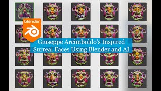 BSLIVE Making Infinite Surreal Sushi Faces Using Blender and AI