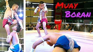 Muay boran! แชมป์ประเทศไทย..มวยโบราณ..【古式ムエタイ】ムエボランショー優勝者が披露！Muay thai!