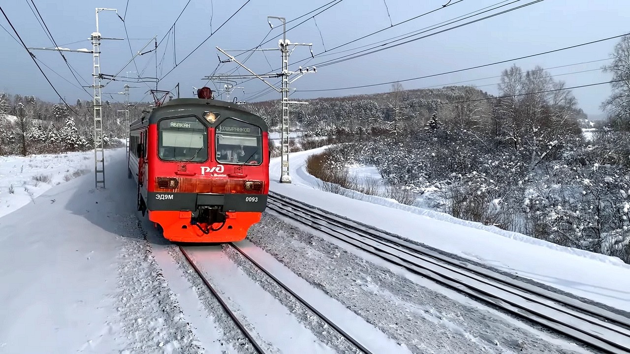 Грузовые поезда России зимой | ВЛ80 с вагоном-дефектоскопом | Электропоезда РЖД в Сибири