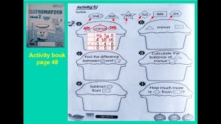 Subtraction Year 2 - Activity book page 48 & 49