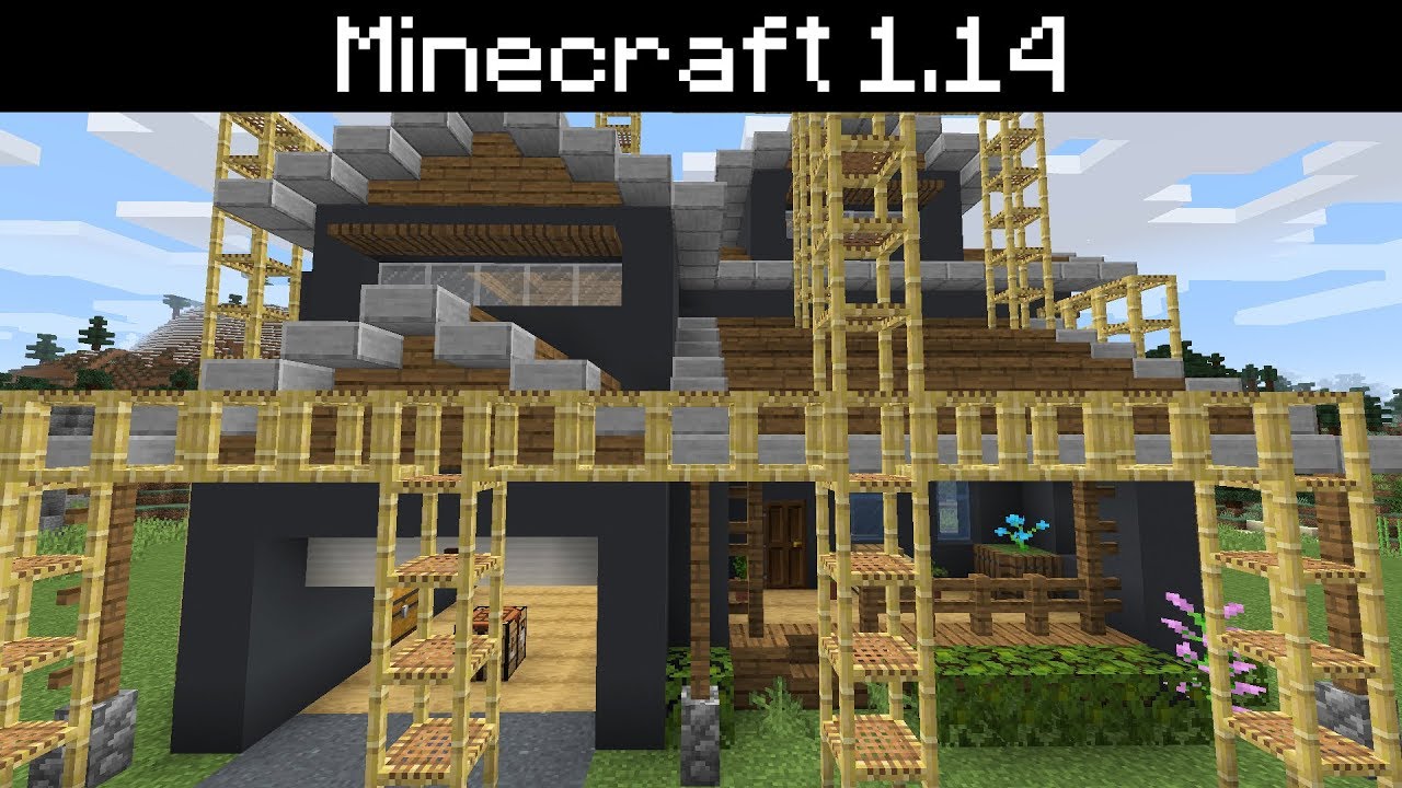 Minecraft 1 14 Scaffolding Block Intuitive Sign Editing Original Textures Youtube