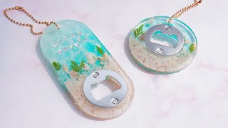 [레진아트] 바다를 담은..병따개?!! 레진으로 병따개까지 만들어버렸다...🍾🌟 레진오프너 만들기 screenshot 3