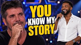 Simon Cowell in Tears After This Powerful Performance | America's Got Talent | You Know My Story Guide