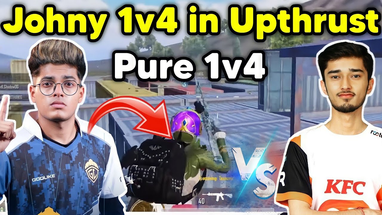 Jonathan pure 1v4 in Upthrust🔥 Godlike vs Or and Gladiators fight 🇮🇳 ...