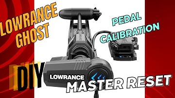 Lowrance GHOST Trolling Motor EASY FIX Master Reset Bow Offset Pedal Calibration DIY #fishingtips