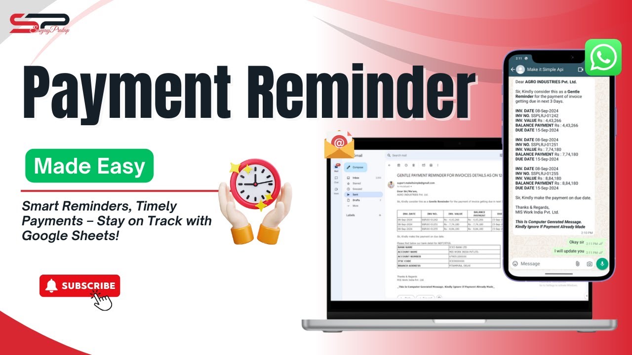 Automate Payment Reminders with WhatsApp & Email – Easy Multi-Invoice ...