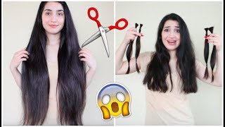 CUTTING MY OWN HAIR OFF! *WARNING DRAMATIC*