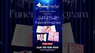 Gate Fold Booklet Funeral Program Printing in Queens, NY #newyorkshorts #obituary  #printingcompany
