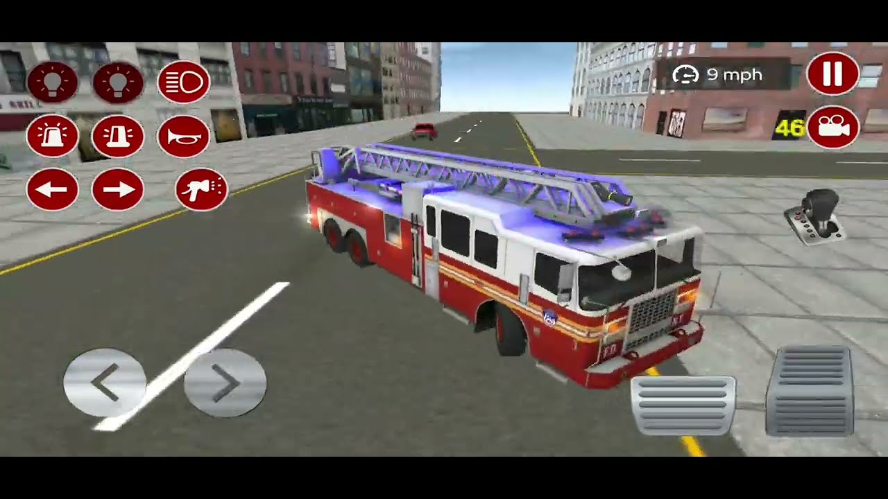 Fire truck driving simulator: fire department - Android gameplay