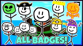 HOW TO GET AĻL 30 BADGES in Find the Stickmen | ROBLOX