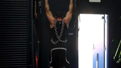 Pull Up Drop set w  2x20lb chain