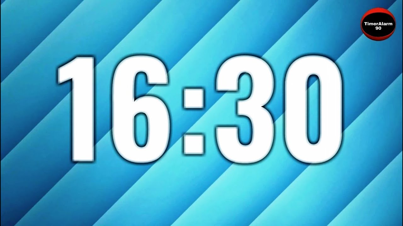 16 Minutes 30 Seconds Countdown Timer | Sixteen and Half Minute ...