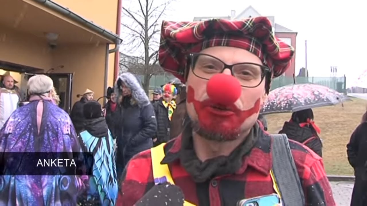 MASOPUST ZÁVADA: Průvod masek a pochovávání basy! 🎭🎻 │ #Hlucinsko.TV │ @TelevizeHlucinsko