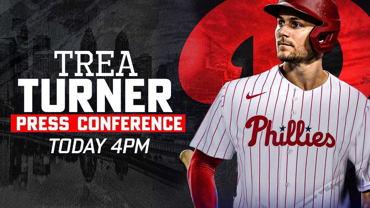 Trea Turner Phillies press conference live stream