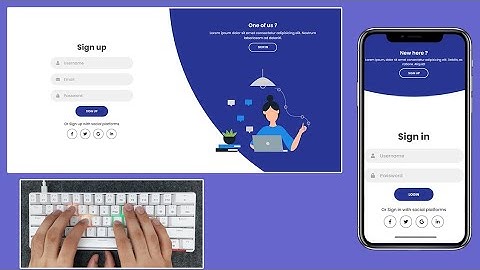 ASMR Programming - Responsive Login Page - No Talking
