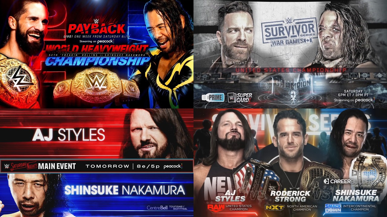 WWE Shinsuke Nakamura PPV Match Card & Results Compilation (2019-2026) | Shinsuke Nakamura