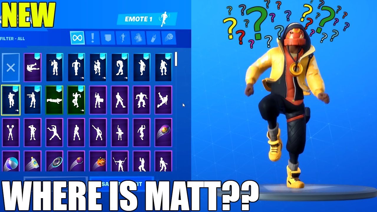 Where Is Matt Fortnite Original Fortnite Where Is Matt Emote 1 Hour Youtube