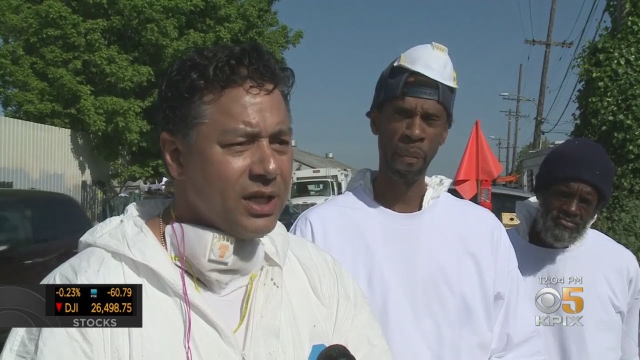 Non-Profit Gets East Oakland Neighborhood Residents Involved In Clean-Up - YouTube