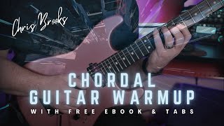 Chordal Guitar Warmup Routine with Tab and Book Excerpt