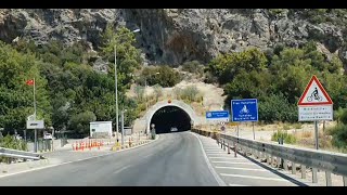 Turkish sea coast road timelapse: Kemer - Antalya