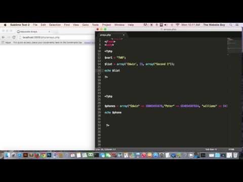 PHP Tutorial for beginners #15  Creating ASSOCIATIVE Arrays in PHP