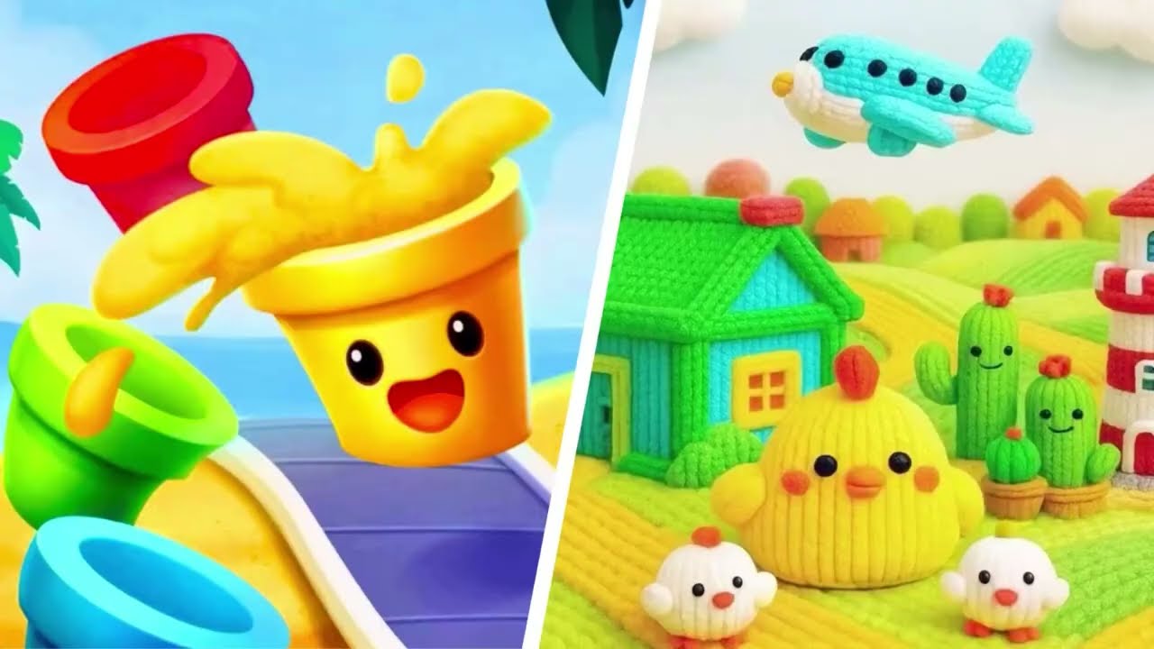 RELAX 2x: SAND LOOP vs UNRAVEL MASTER 🧩✨ (Double Gameplay)