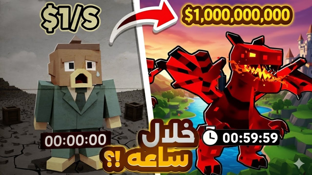 من الصفر إلى الترليون خلال ساعة ! وإذا خسرت أسوي سحب على تنين داركنس 😱🔥| Fortnite Brain Stealing