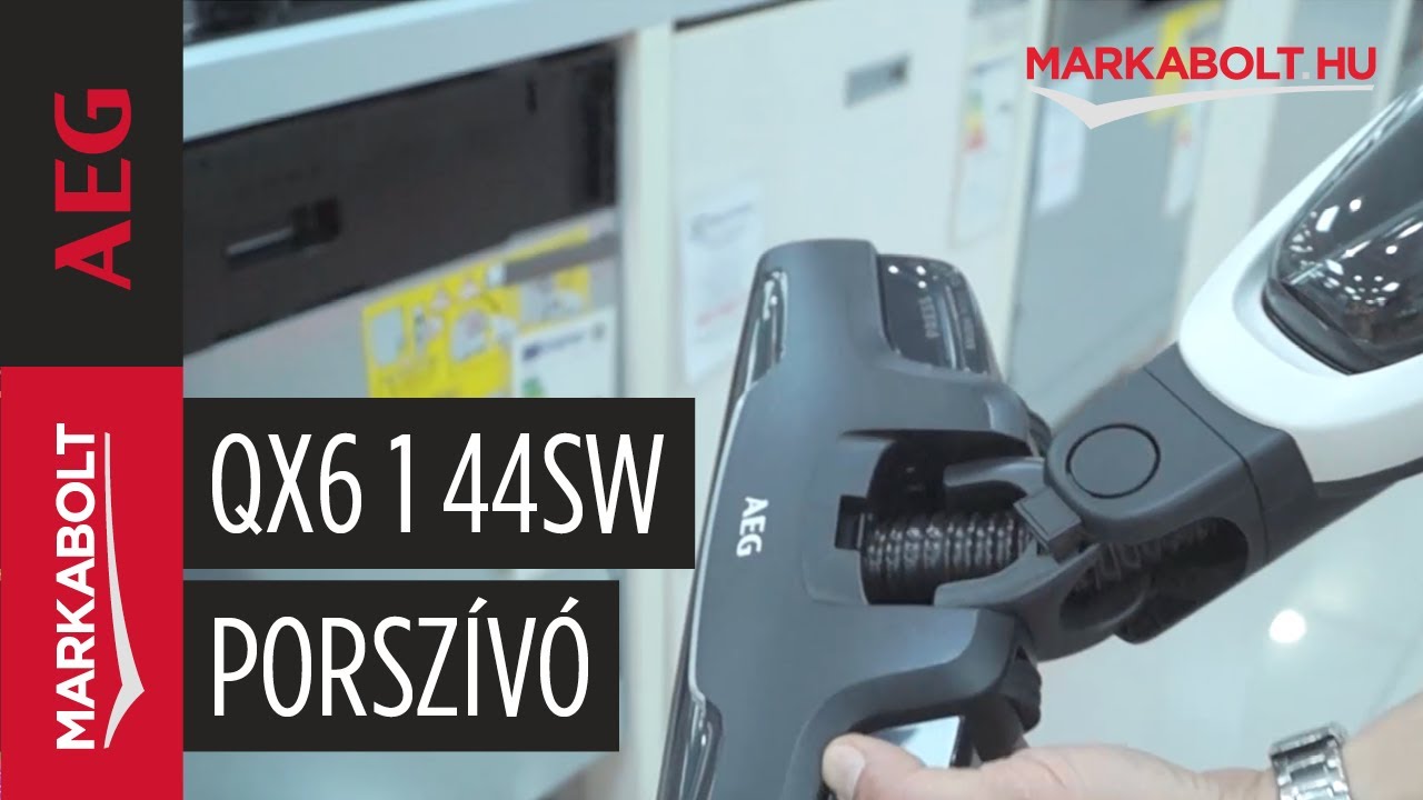 AEG QX6-1-44SW akkumulátoros kézi porszívó – Márkabolt.hu - YouTube