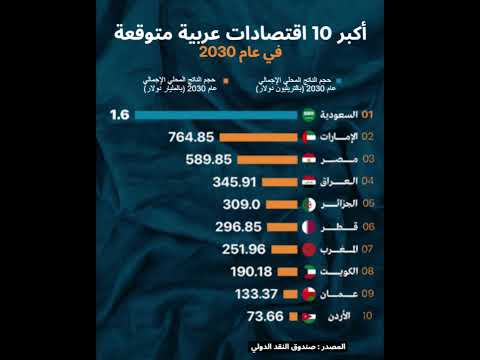 أكبر 10 اقتصادات عربية متوقعة في عام 2030 اقتصاد مال